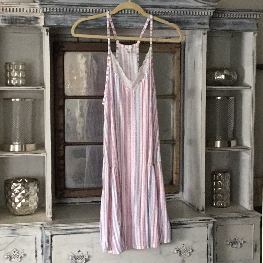 Lucky Brand Racer Back Nightgown SZ L EUC